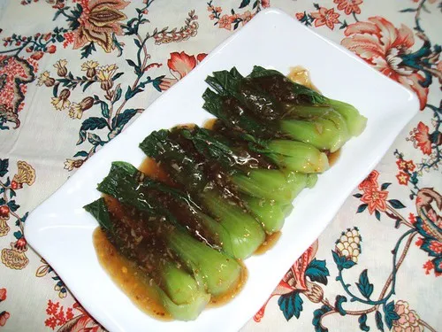 Cải thìa sốt dầu hào